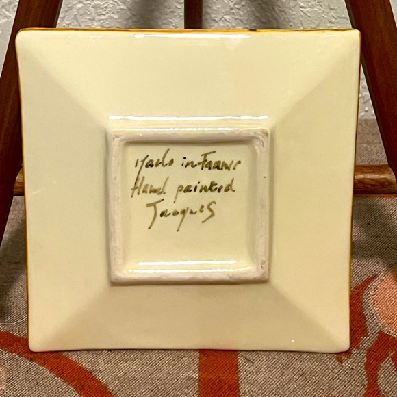 jacque price Dining Vintage Hand Painted Olive Tree Plate Hand